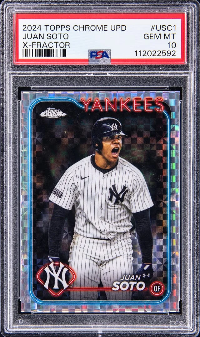 2024 Topps Chrome Update Juan Soto X-Fractor #USC-1 card image
