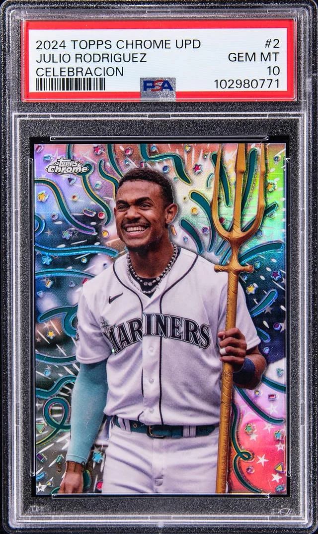 2024 Topps Chrome Update Julio Rodriguez Celebraicon #CELE-2 card image