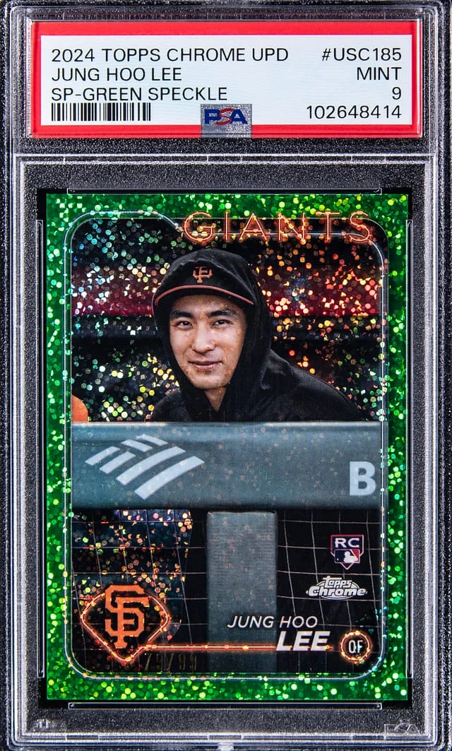 2024 Topps Chrome Update Jung Hoo Lee SP Gold Speckle #USC185 card image