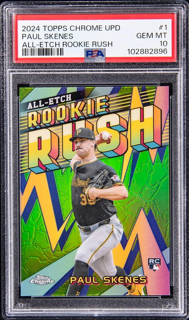 2024 Topps Chrome Update Paul Skenes All-Etch Rush #1 card image