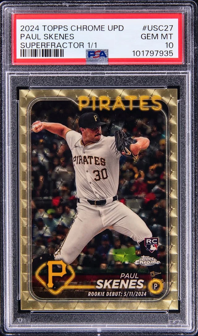 2024 Topps Chrome Update Paul Skenes SuperFractor #USC27 card image