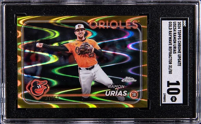 2024 Topps Chrome Update Ramon Urias Gold RayWave Refractor #USC-54 card image