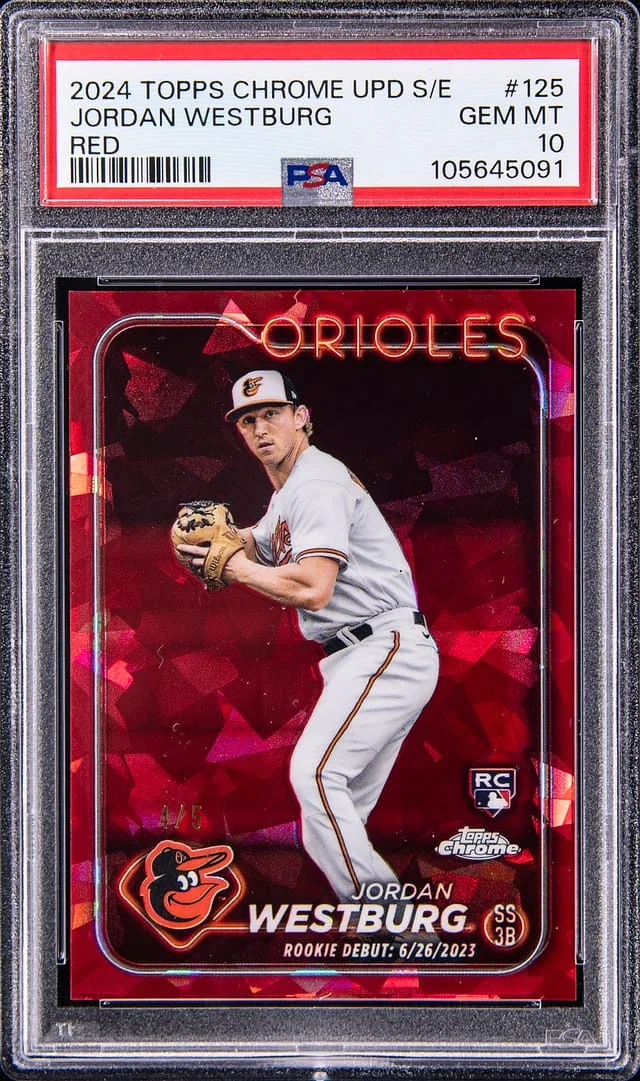 2024 Topps Chrome Update Sapphire Jordan Westburg Red #USA-125 card image