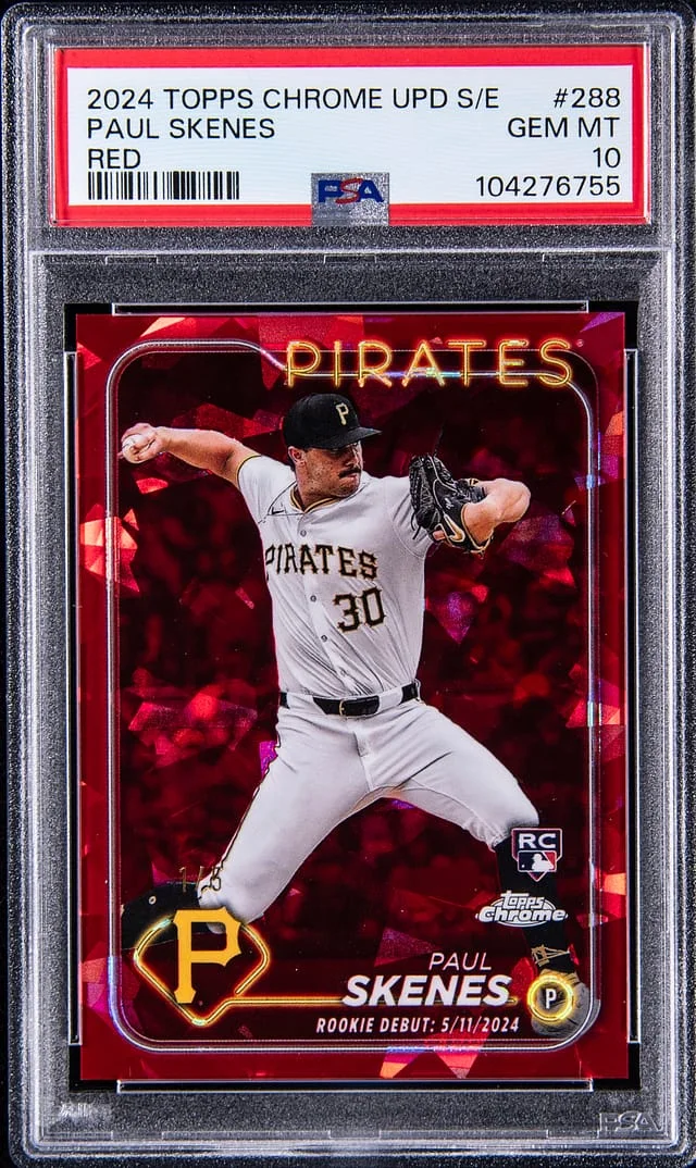 2024 Topps Chrome Update Sapphire Paul Skenes Edition Red #USCS288 card image