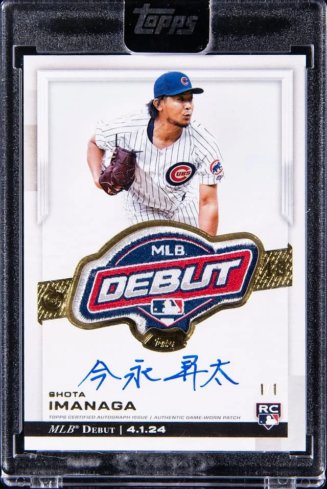2024 Topps Chrome Update Shota Imanaga MLB Debut Patch Autograph #RDPA-SI card image