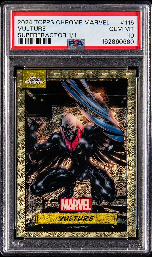 2024 Topps Chrome Vulture Marvel Superfractor #115 card image