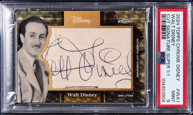 2024 Topps Chrome Walt Disney Disney Cut Signature SuperFractor #WA-1 card image