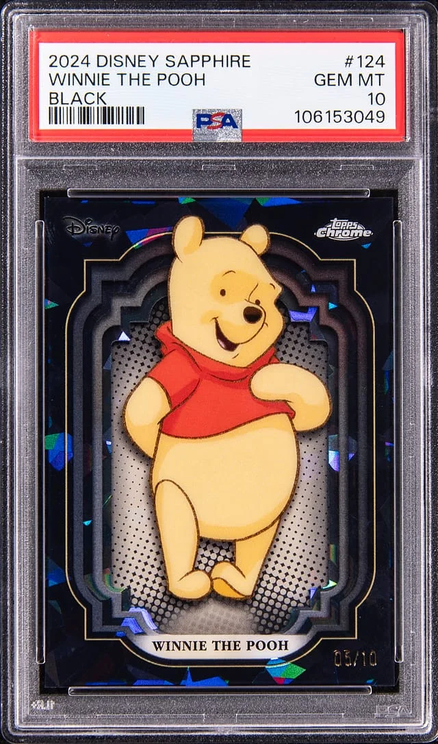 2024 Topps Chrome Winnie The Pooh Disney Sapphire Edition Black #124 card image