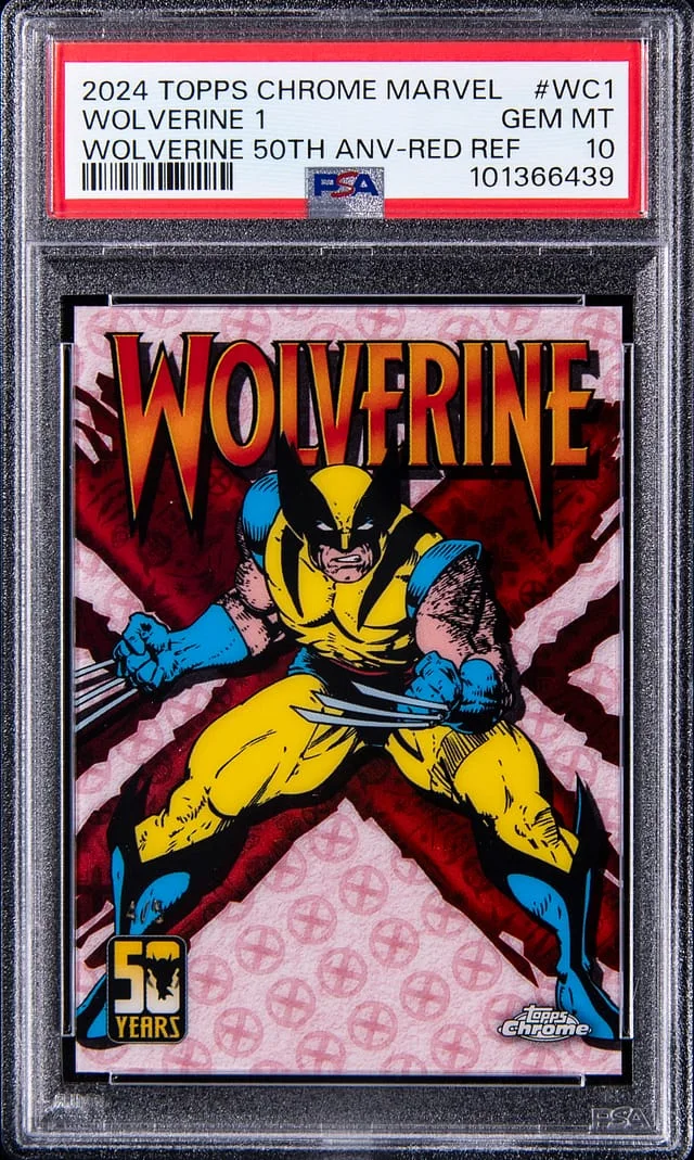 2024 Topps Chrome Wolverine 1 Marvel Wolverine 50th Anniversary #WC-1 card image