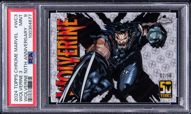 2024 Topps Chrome Wolverine 3 Marvel Wolverine 50th Anniversary #WC-3 card image