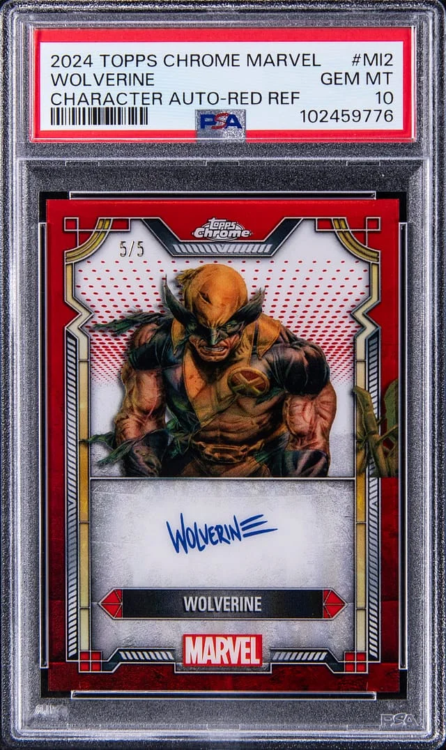 2024 Topps Chrome Wolverine Marvel Character Autograph Red Refractor #MI-2 card image