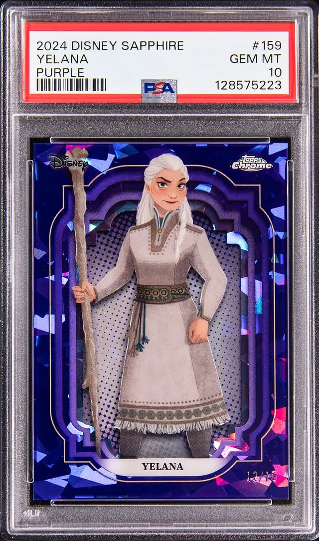 2024 Topps Chrome Yelana Disney Sapphire Purple Refractor #159 card image