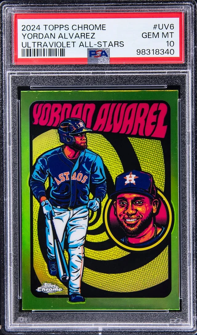 2024 Topps Chrome Yordan Alvarez Ultraviolet All-Stars #UV-6 card image