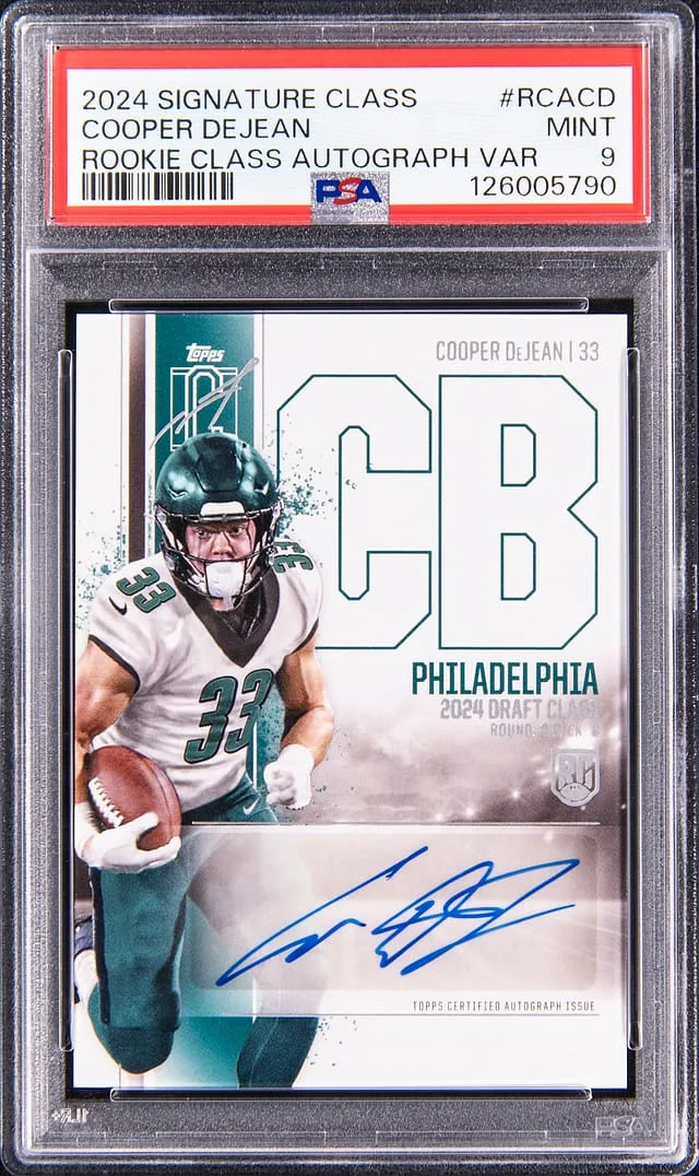 2024 Topps Cooper Dejean Signature Class Class Autograph Variation #RCA-CD card image