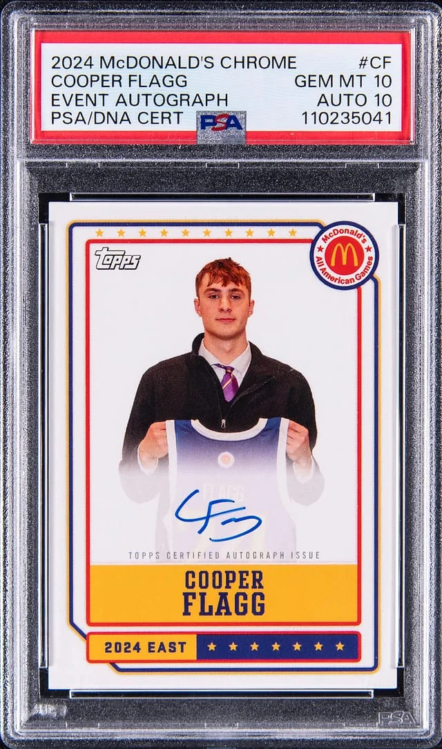 2024 Topps Cooper Flagg McDonald's Chrome Event Autograph #EA-CF card image