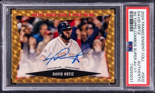 2024 Topps David Ortiz Transcendent Collection 1960 Topps Combos SuperFractor Autograph #60CSA-DO2 card image