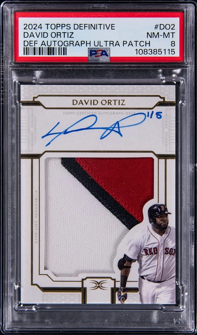 2024 Topps David Ortiz Definitive Collection Definitive Autograph Ultra Patch #DAUPC-DO2 card image