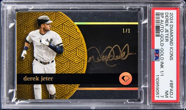 2024 Topps Derek Jeter Diamond Icons Black Polychromatink Autograph #BPADJ card image