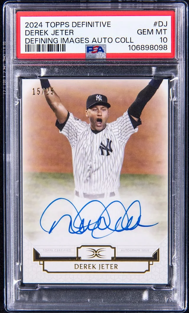 2024 Topps Derek Jeter Definitive Collection Defining Moments Autograph #DAAC-DJ card image