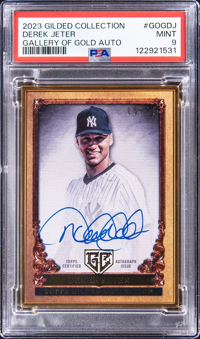 2024 Topps Derek Jeter Gilded Collection Gallery of Gold Autograph #GOG-DJ card image