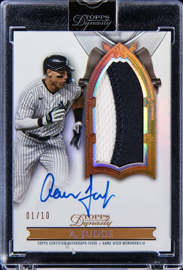 2024 Topps Dynasty Aaron Judge Autograph Patch #DAPB-AJ1 card image