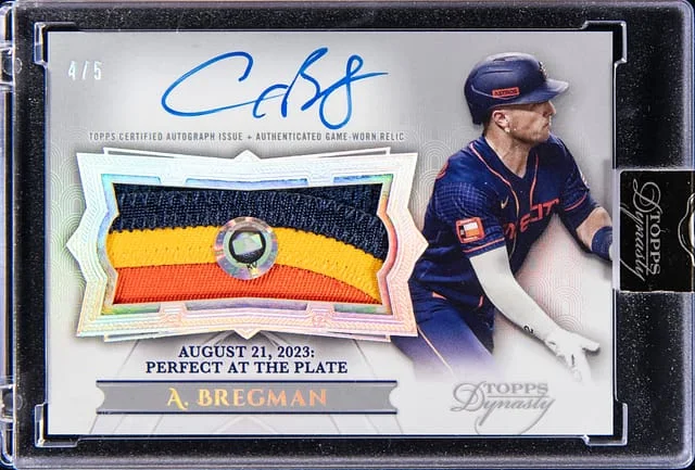 2024 Topps Dynasty Alex Bregman On This Day Autographed Patch Silver #DATD-AB card image
