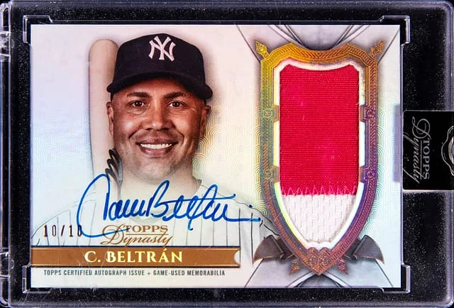 2024 Topps Dynasty Carlos Beltran Autograph Patch #DAP-CB2 card image
