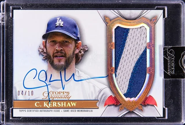 2024 Topps Dynasty Clayton Kershaw Base Autograph Patch #DAP-CK6 card image
