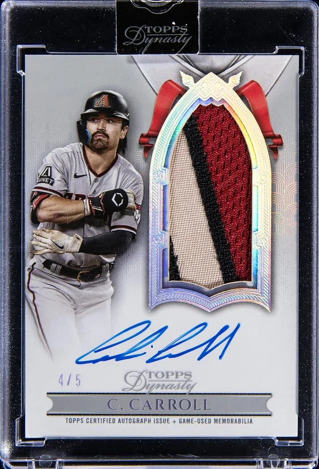 2024 Topps Dynasty Corbin Carroll Autograph Patch Silver #DAPB-CC1 card image