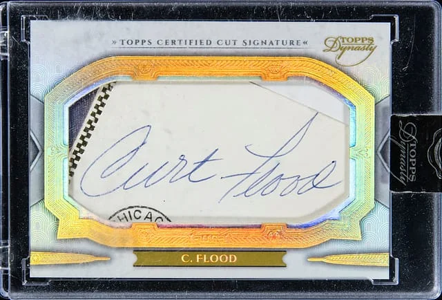 2024 Topps Dynasty Curt Flood Cut Signature #DCS-CF card image