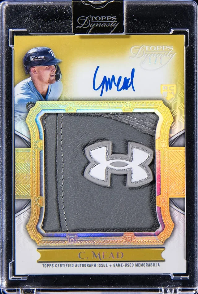 2024 Topps Dynasty Curtis Mead Autograph Batting Glove Jumbo Logo #ABGL-CM card image