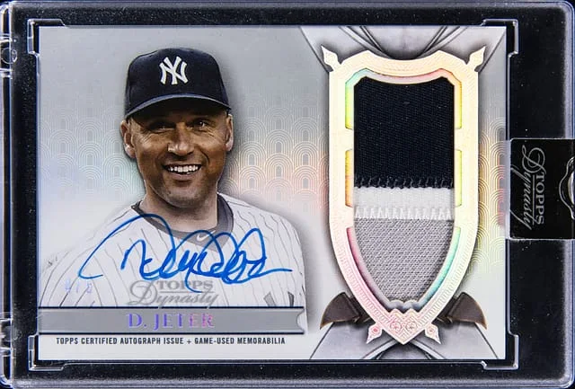 2024 Topps Dynasty Derek Jeter Autograph Patch Silver #DAP-DJ5 card image