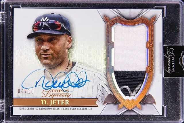 2024 Topps Dynasty Derek Jeter Base Autograph Patch #DAP-DJ6 card image