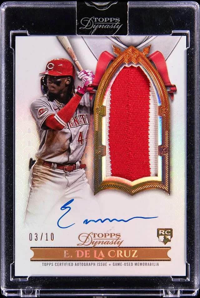 2024 Topps Dynasty Elly De La Cruz Autograph Patch #DAPB-ED2 card image