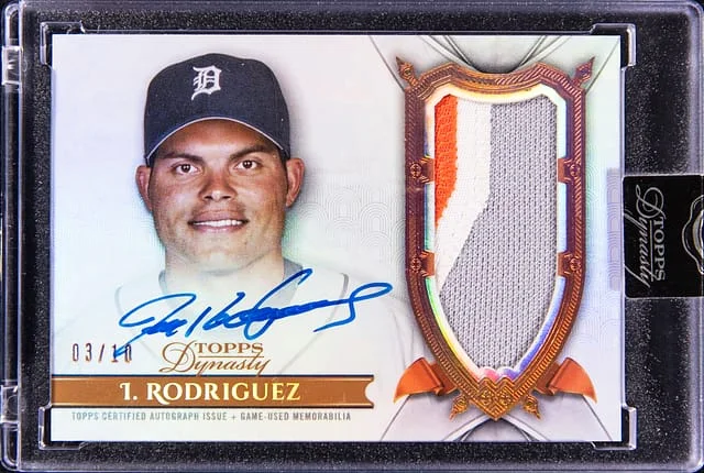 2024 Topps Dynasty Ivan Rodriguez Base Autograph Patch #DAP-IR3 card image