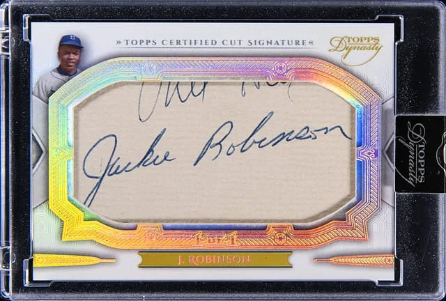 2024 Topps Dynasty Jackie Robinson Cut Signature #DCS-JR card image