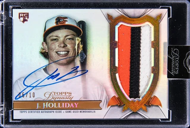 2024 Topps Dynasty Jackson Holliday Autograph Patch #DAP-JH2 card image