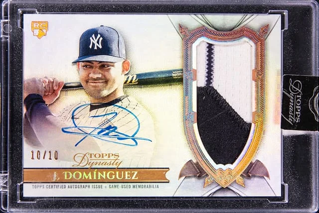 2024 Topps Dynasty Jasson Dominguez Autograph Patch #DAP-JD1 card image