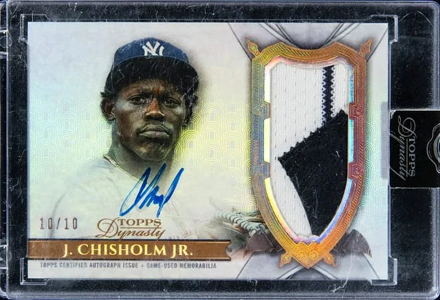 2024 Topps Dynasty Jazz Chisholm Jr. #DAP-JC4 card image