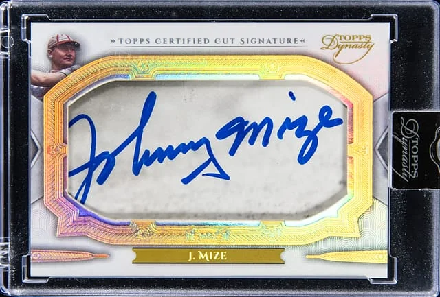 2024 Topps Dynasty Johnny Mize Cut Signature #DCS-JM card image