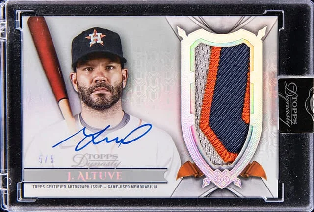 2024 Topps Dynasty Jose Altuve Autograph Patch Silver #DAP-JA1 card image