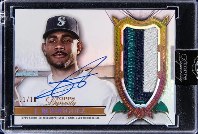 2024 Topps Dynasty Julio Rodriguez Autograph Patch #DAP-JR4 card image