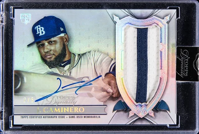 2024 Topps Dynasty Junior Caminero Autograph Patch Silver #DAP-JCA4 card image
