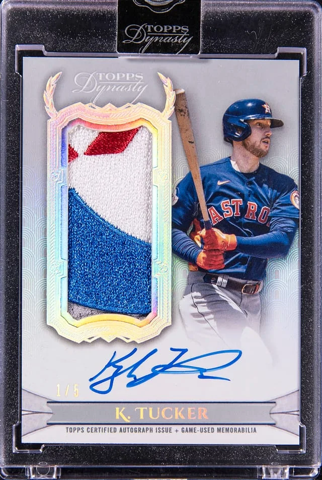 2024 Topps Dynasty Kyle Tucker Dynasty Sponsor Patch Autographs Silver #DASP-KT1 card image