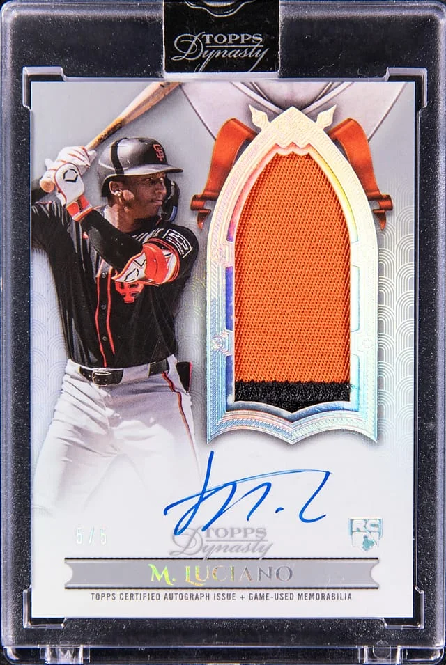 2024 Topps Dynasty Marco Luciano Autograph Patch #DAPB-ML2 card image