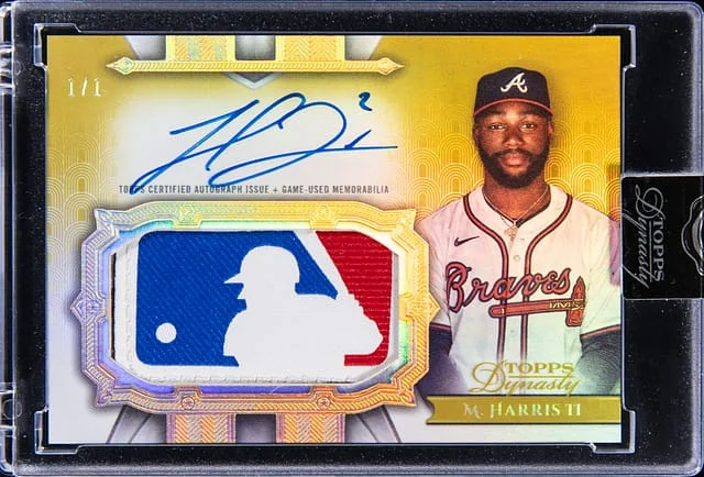 2024 Topps Dynasty Michael Harris II Autograph MLB Logo Patch #AMLP-MH card image