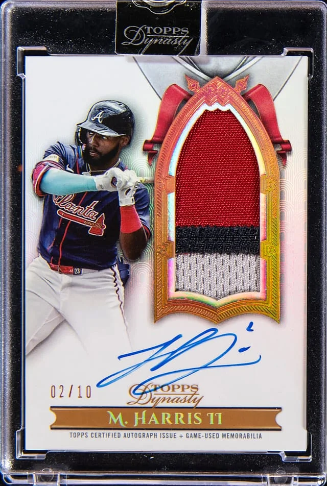 2024 Topps Dynasty Michael Harris II Autograph Patch #DAPB-MH3 card image