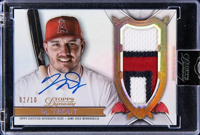 2024 Topps Dynasty Mike Trout Autograph Patch #DAP-MT1 card image