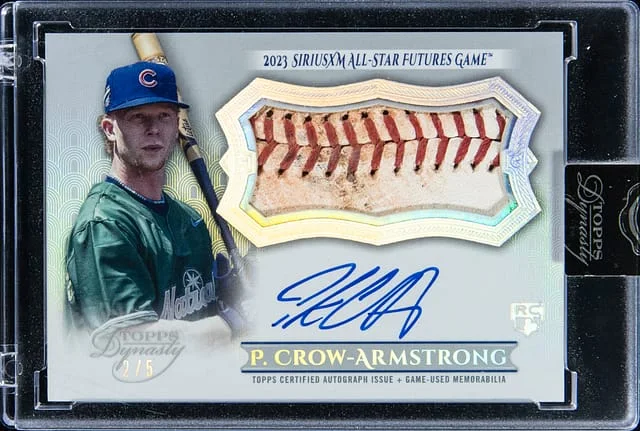 2024 Topps Dynasty Pete Crow-Armstrong Autograph Special Event Baseball Leather Card #ASEL-PC card image