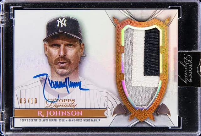 2024 Topps Dynasty Randy Johnson Autograph Patch #DAP-RJ5 card image